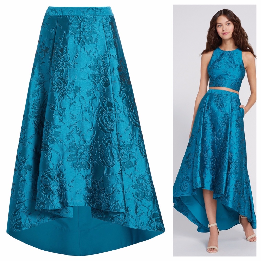 Alice + Olivia Blue High Low Skirt